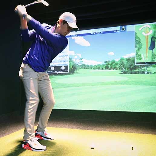 Sharpen your swing in the Golf Simulator
