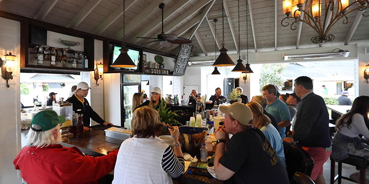 Guests in the Craft Beer Garden